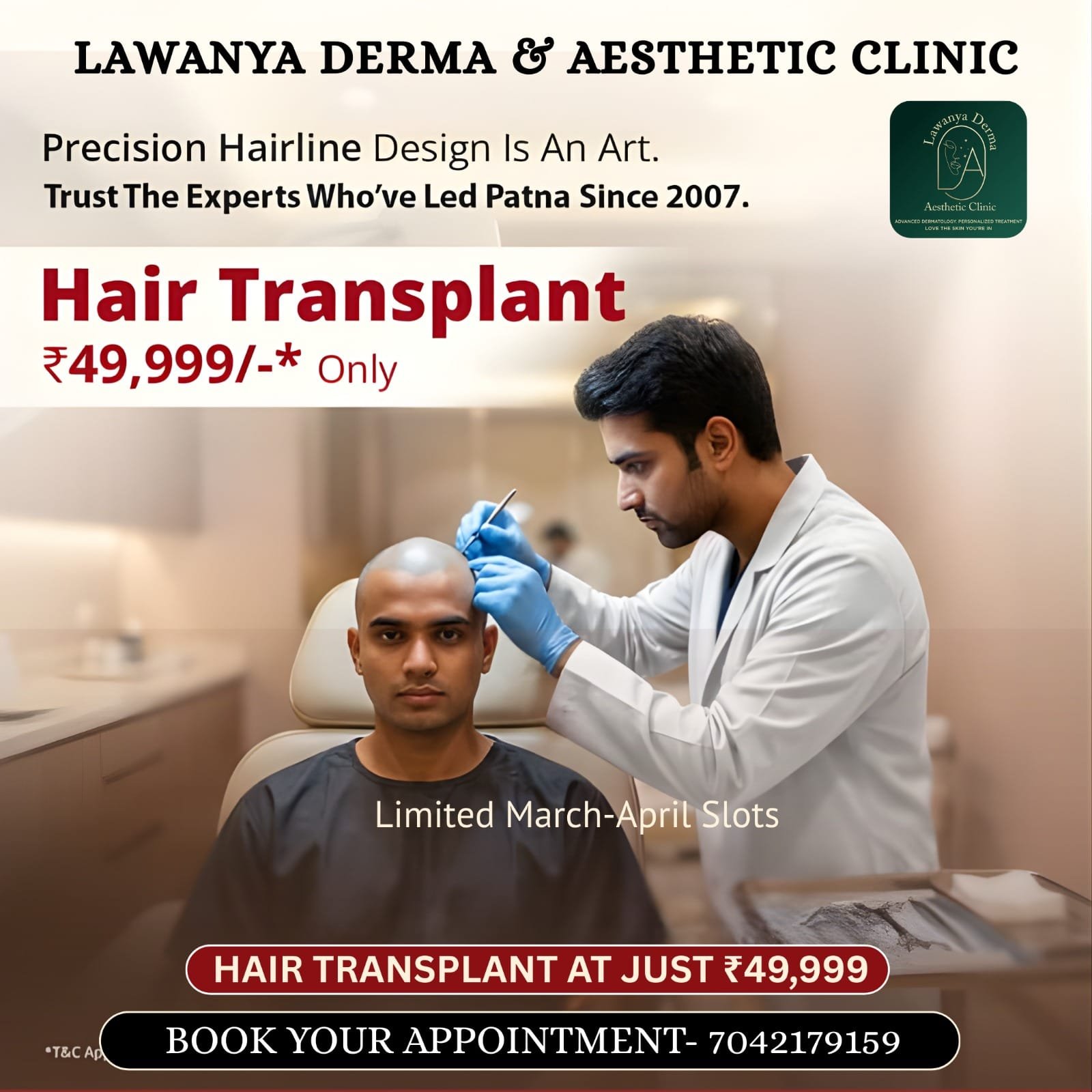 Hair Transplant Before After Result - Hairline Reconstruction